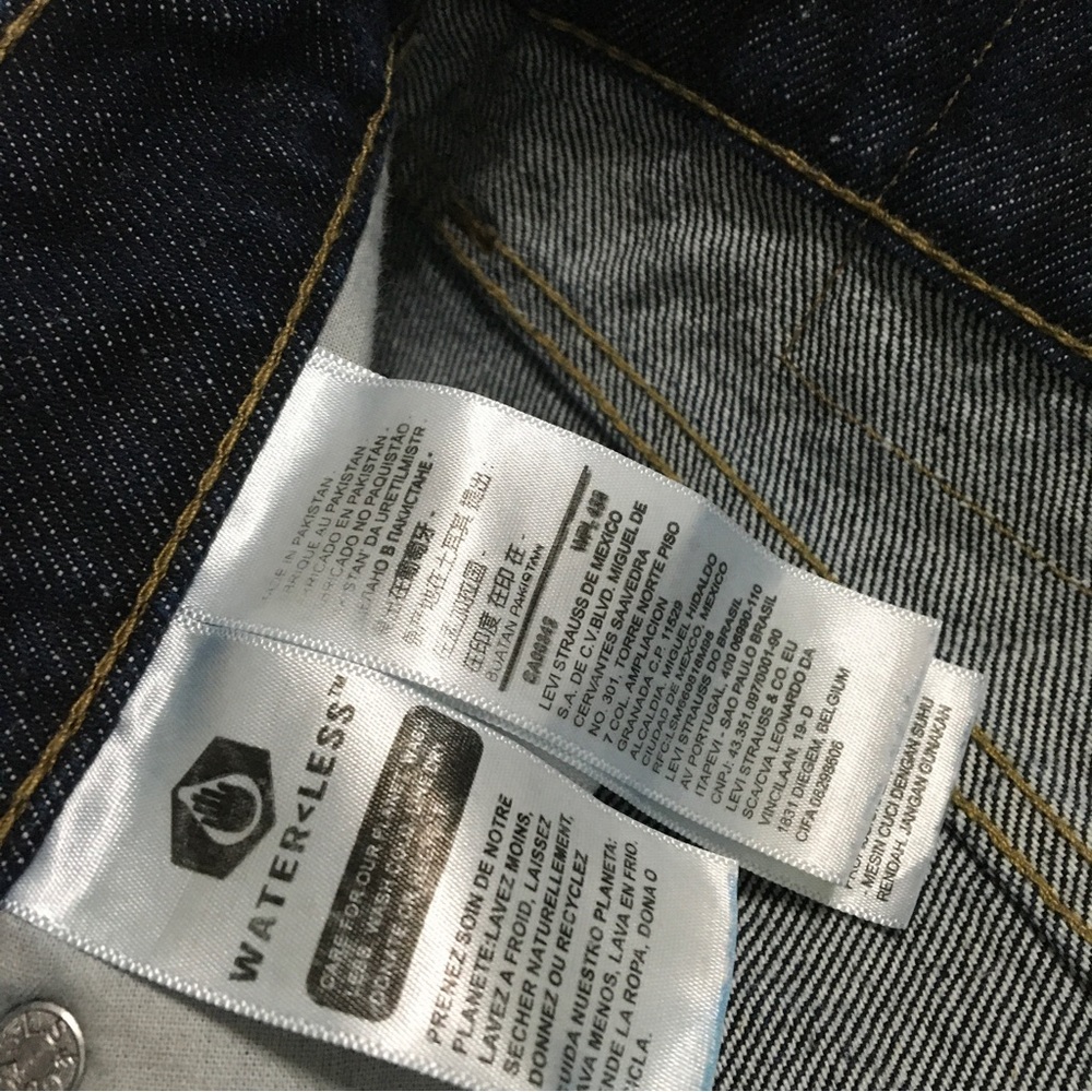 Levis 501 Jeans W32 L30 Blue Straight Button Fly Denim - Picture 7 of 10